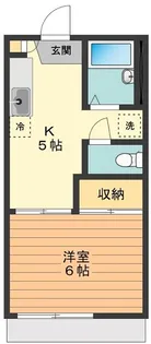 コーポエトワールC【1階】の間取り