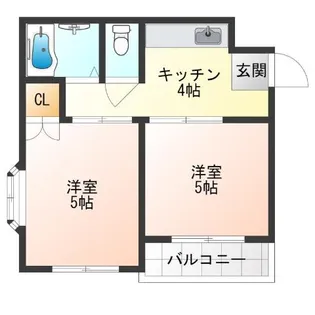 フレンドハイツ【6階】の間取り