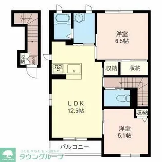 アイランド B【2階】の間取り