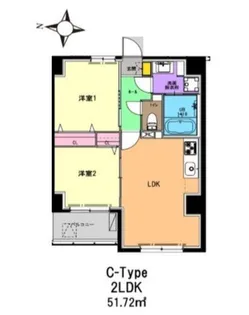 ルヴェール多摩川【3階】の間取り