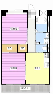 You Stage Shikatani【3階】の間取り