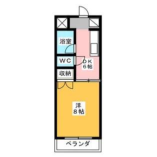 サンハウス田代【2階】の間取り