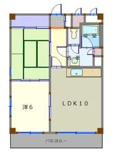 もんでんハイツB【2階】の間取り