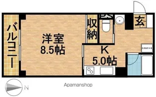 アベニュー山下【2階】の間取り