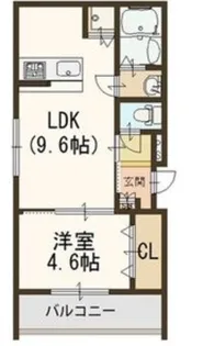 ヴィーブル高井田【1階】の間取り