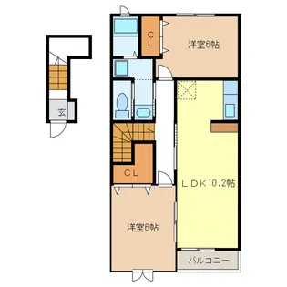 オーデンハオス【2階】の間取り