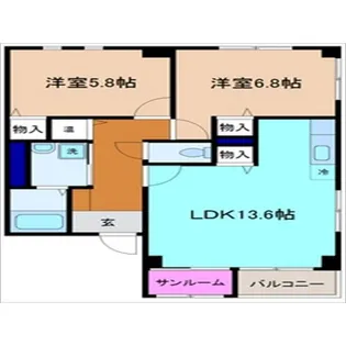 セシボン10【2階】の間取り
