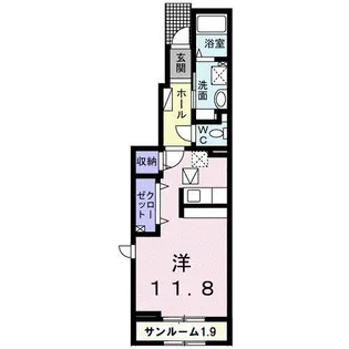 EXヴィラージュ【1階】の間取り