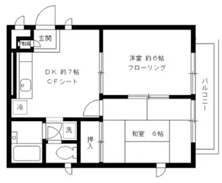 サザンハイツ【2階】の間取り