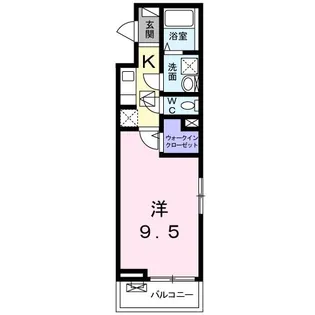 アウローラ・メゾン【1階】の間取り
