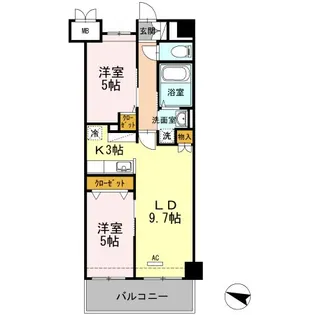 Estaci-oN SHINOZAKI【6階】の間取り