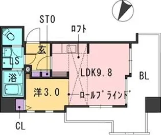 セイスピノス【10階】の間取り