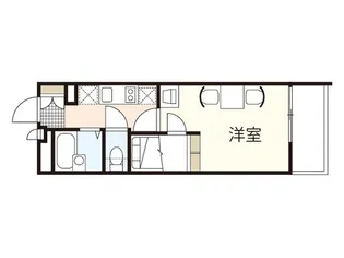 レオパレスグランデタカヤマII【1階】の間取り