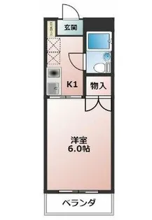 フラワーハイツC【2階】の間取り