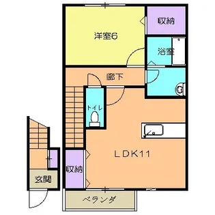 メゾン・ド・ヴィヴレ【2階】の間取り