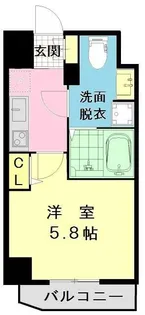 ザ・レジデンス横浜青木橋【8階】の間取り