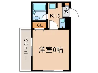 ジョイフル三ツ沢B棟【1階】の間取り