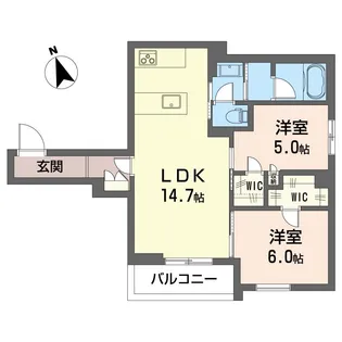 プエンテ アルト【3階】の間取り