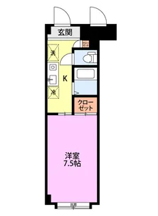 グローリー東明【1階】の間取り