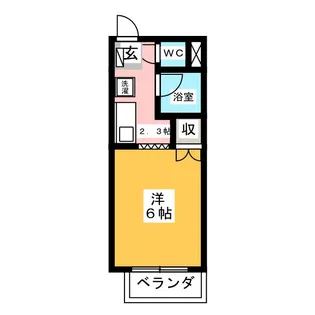 サープラスワンハウスロイヤル山田【2階】の間取り