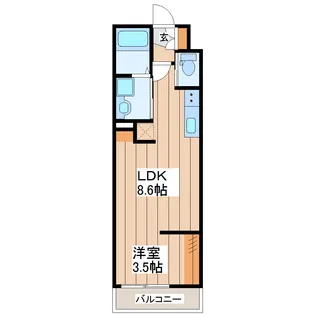 ボンボヤージュ【2階】の間取り