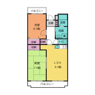 アンビシオン函南【2階】の間取り
