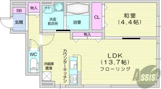 シエラ【1階】の間取り