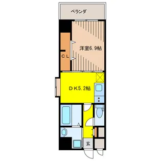 グレースコート浦添【7階】の間取り