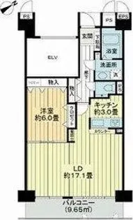 ロイヤルパレス台原森林公園梢の森【13階】の間取り