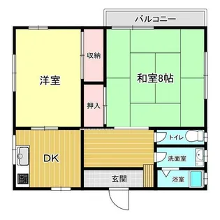 逗子市小坪アパート【2階】の間取り