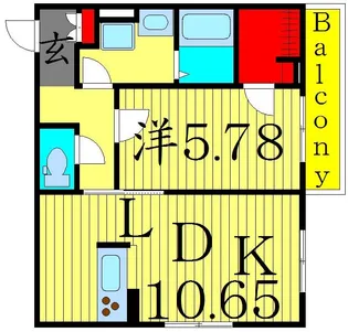 アイリス六町【2階】の間取り
