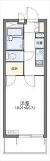 レオパレスアグレアブル【2階】の間取り