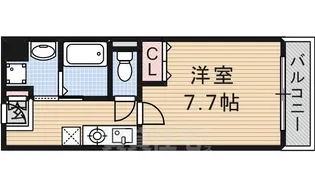 シャンピアコート茨木【7階】の間取り