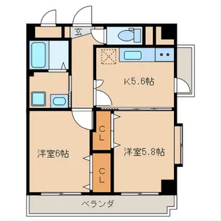 プレミール浜地【5階】の間取り
