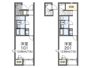 レオネクストmarin(52852)【1階】の間取り