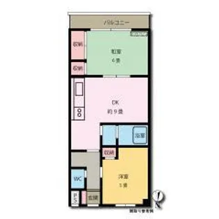 システムマンション高富【1階】の間取り