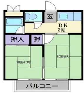 ハイツ高倉台【2階】の間取り