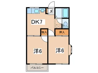 ファミーユ籾山【2階】の間取り