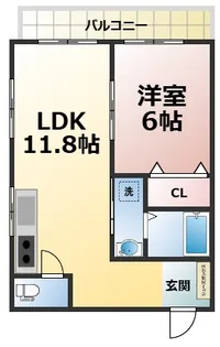インペリアル志津川【1階】の間取り