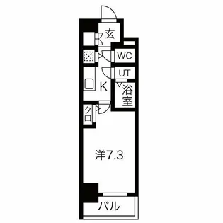 エスリード上前津テルツェ【7階】の間取り