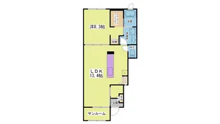 サンライズ【1階】の間取り