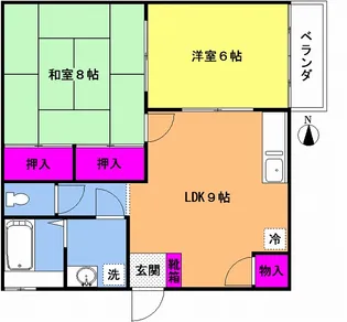 仲六マンション【2階】の間取り