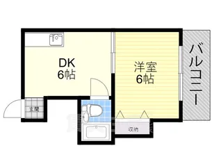 バスティオーネ柴島【4階】の間取り