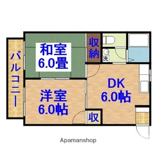 パールハイツ【2階】の間取り