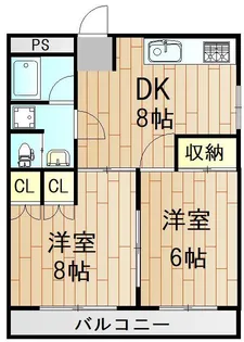 フローラル津田沼【3階】の間取り