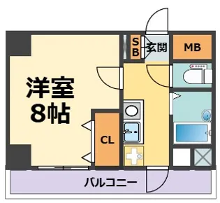 ラポール今津【1階】の間取り