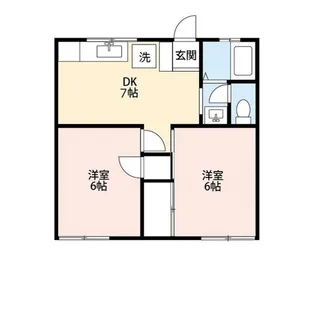 シャトー湯村山【1階】の間取り