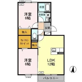 プリモディーネ A【3階】の間取り