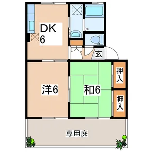 ルミエール大津【1階】の間取り