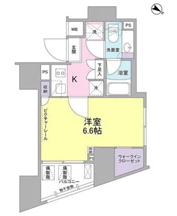 SIL西五反田【13階】の間取り